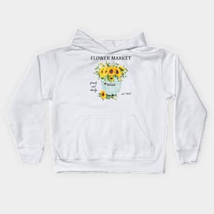 Farm Market Sunflowers C2 Kids Hoodie